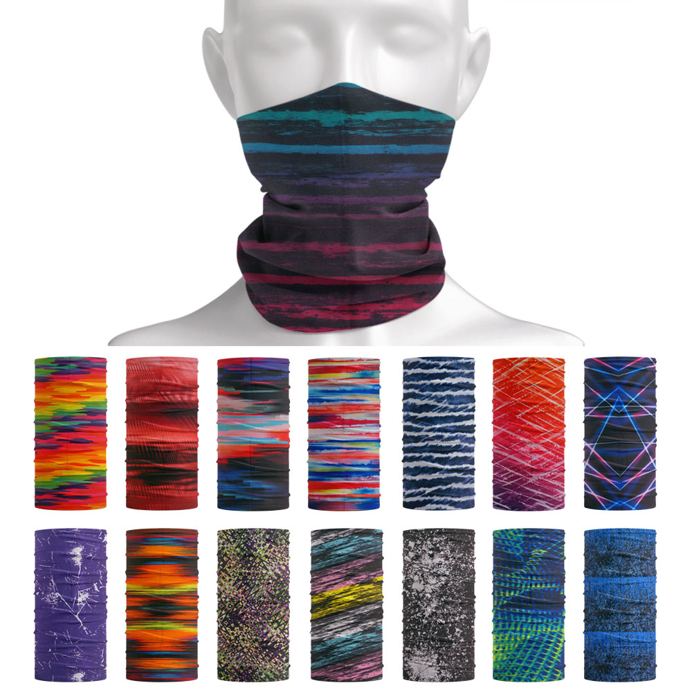 Tie-Dye Stripes Pattern Neckch - Headband Summer Knit avaliação e preço