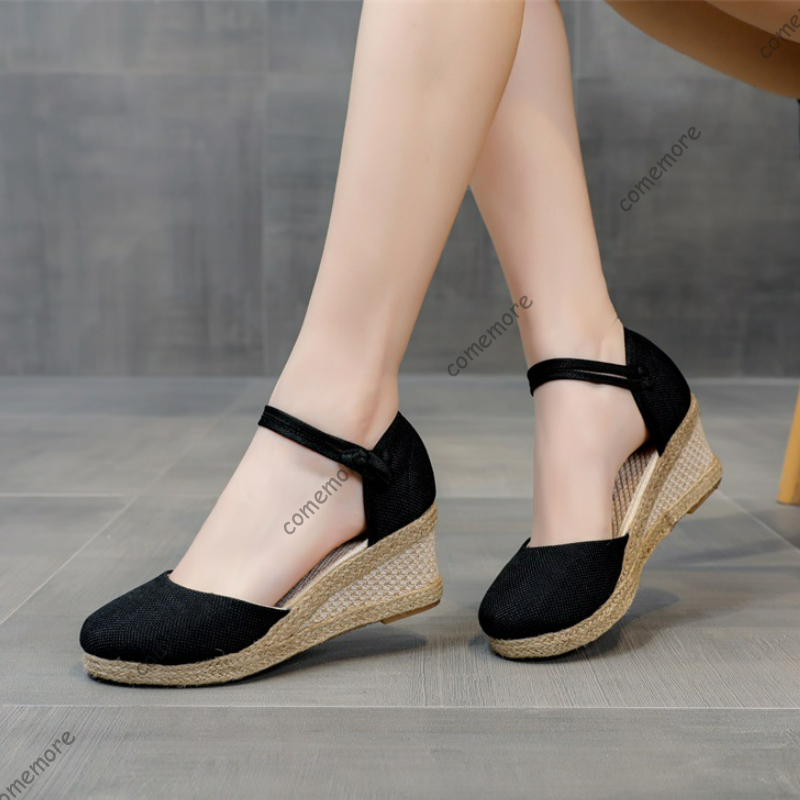 Comemore Sandals High Heel Sum - Wedge Espadrille Women avaliação e preço