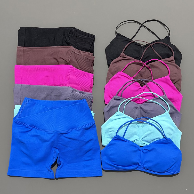 2 Piece Vision Gym Set Women Y - Crop Top Crochet avaliação e preço