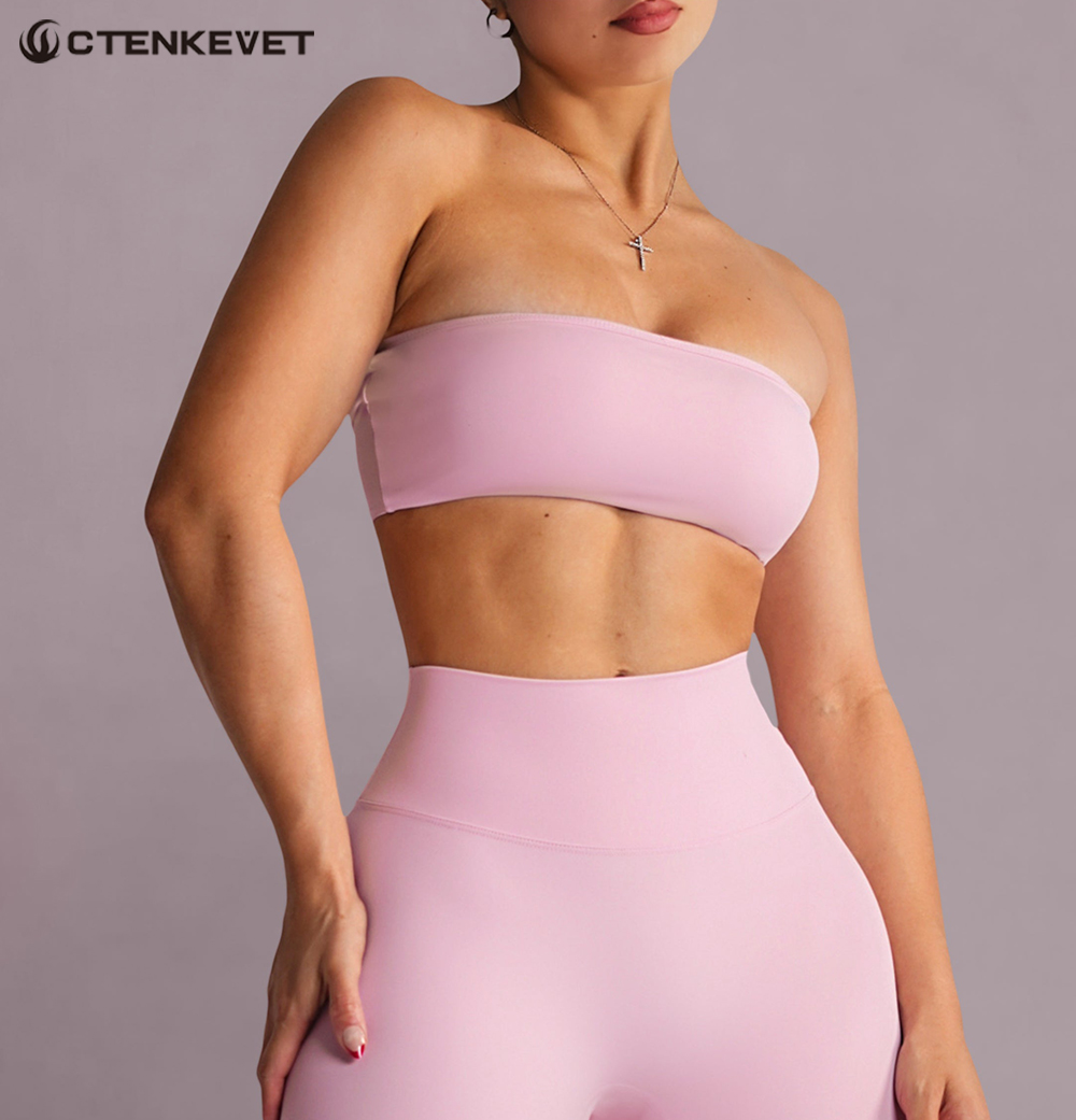 Strapless Sports Bra Gym Crop - Crop Top Crochet avaliação e preço