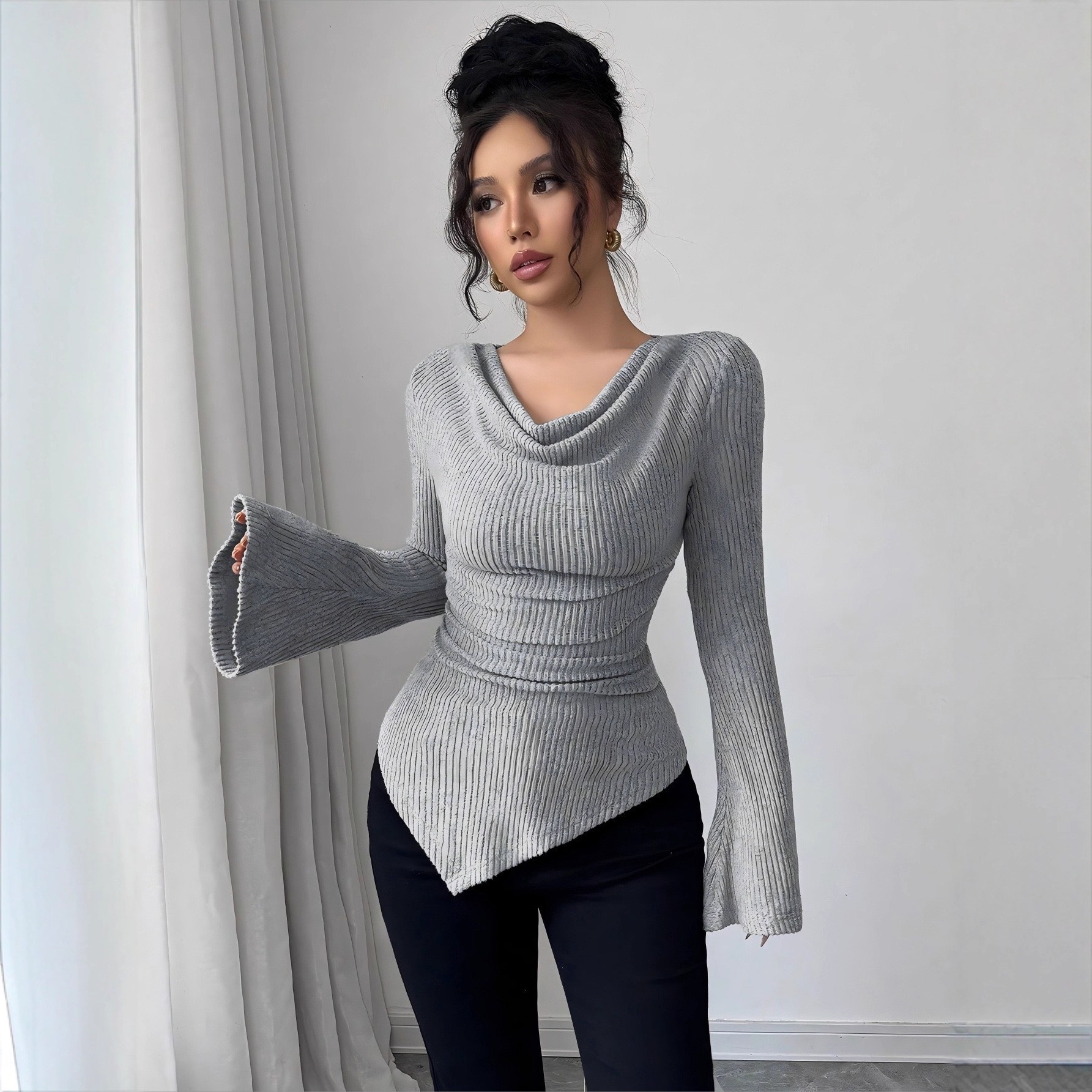 Women's Blouse Longsleeve Soli - Blouse Off Shoulder avaliação e preço