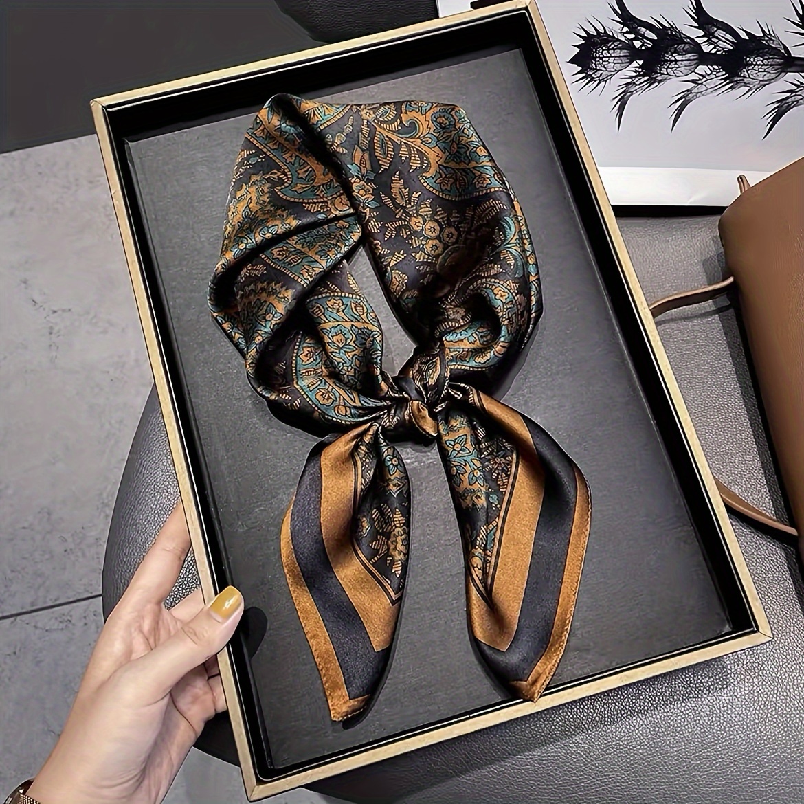 Fashionable Imitation Silk Sca - Headband Summer Knit avaliação e preço