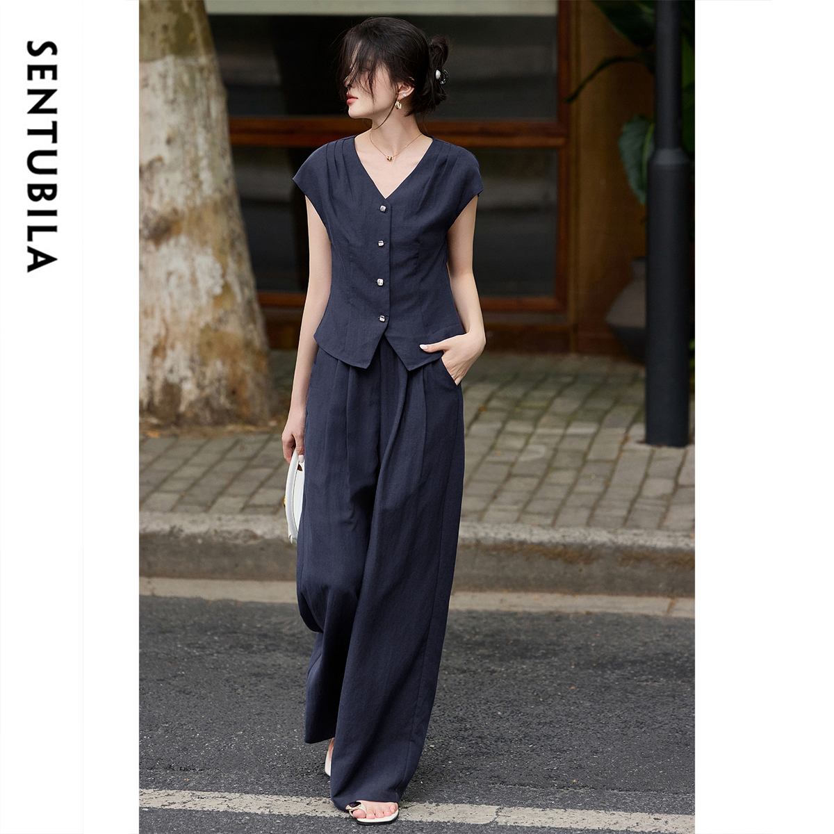 SENTUBILA Summer Linen Pant Se - Linen Pant Wide avaliação e preço