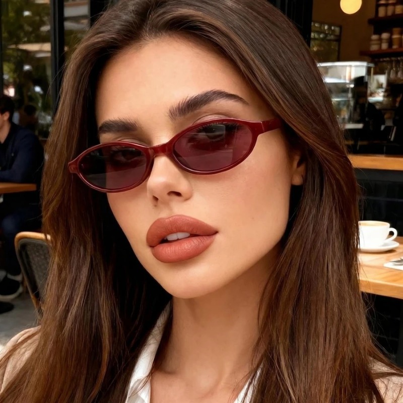 New Retro Sexy Cat Eye Sunglas - Sunglasses Cat Eye avaliação e preço