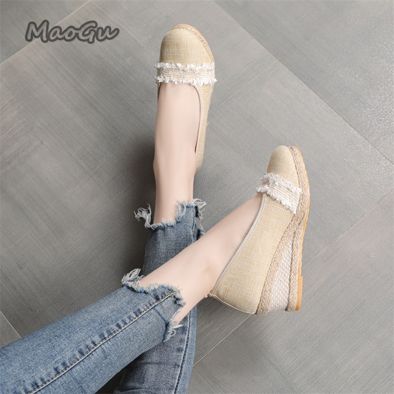Women's Espadrille Wedges Shoe - Wedge Espadrille Women avaliação e preço