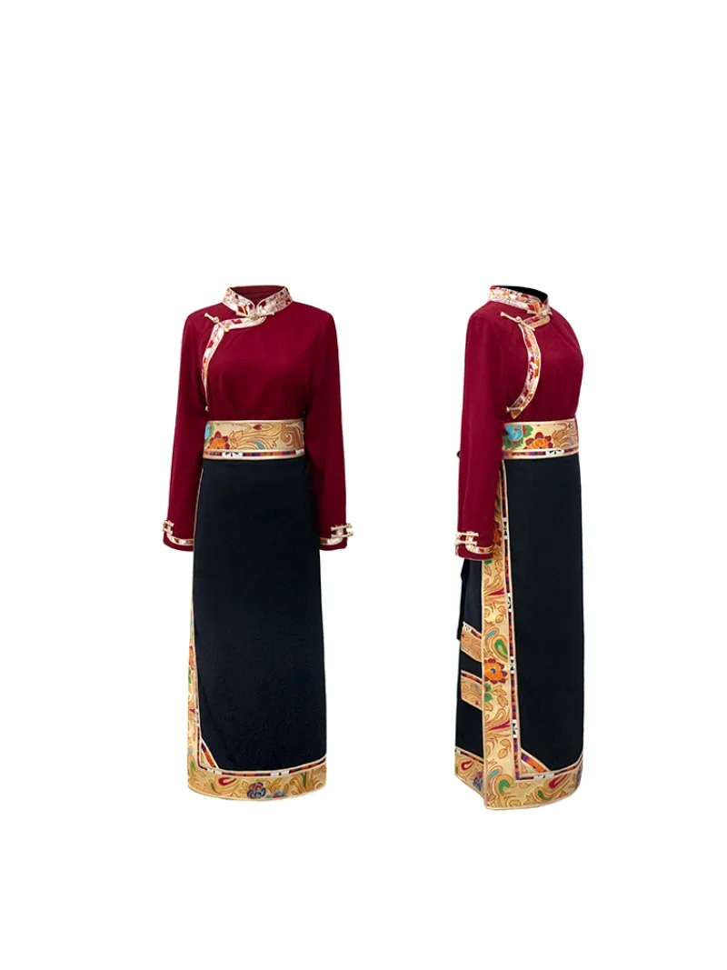 Traditional Tibetan Dress Wrap - Linen Dress Wrap avaliação e preço