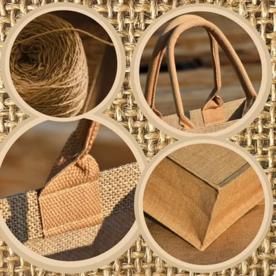 15 Pack Burlap Tote Bags 12x12 - Tote Bag Beach avaliação e preço