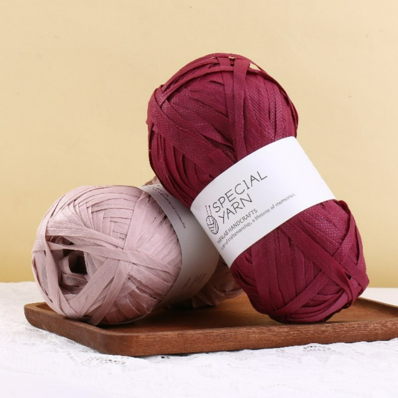 100g/pcs Raffia Flat Yarn for  - Crochet Bag Raffia avaliação e preço