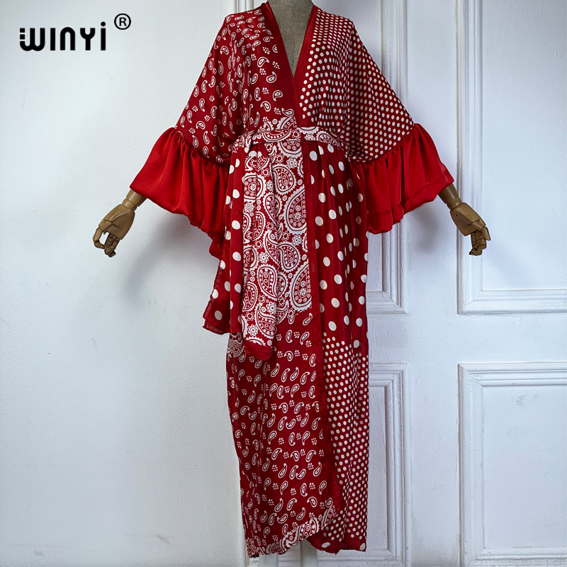 WINYI Summer Kimono party dres - Cover Up Kaftan avaliação e preço