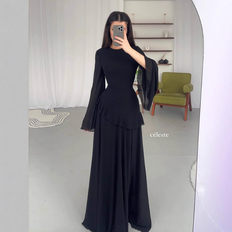 FL Fashion Flare Sleeve Ruff L - Linen Dress Wrap avaliação e preço