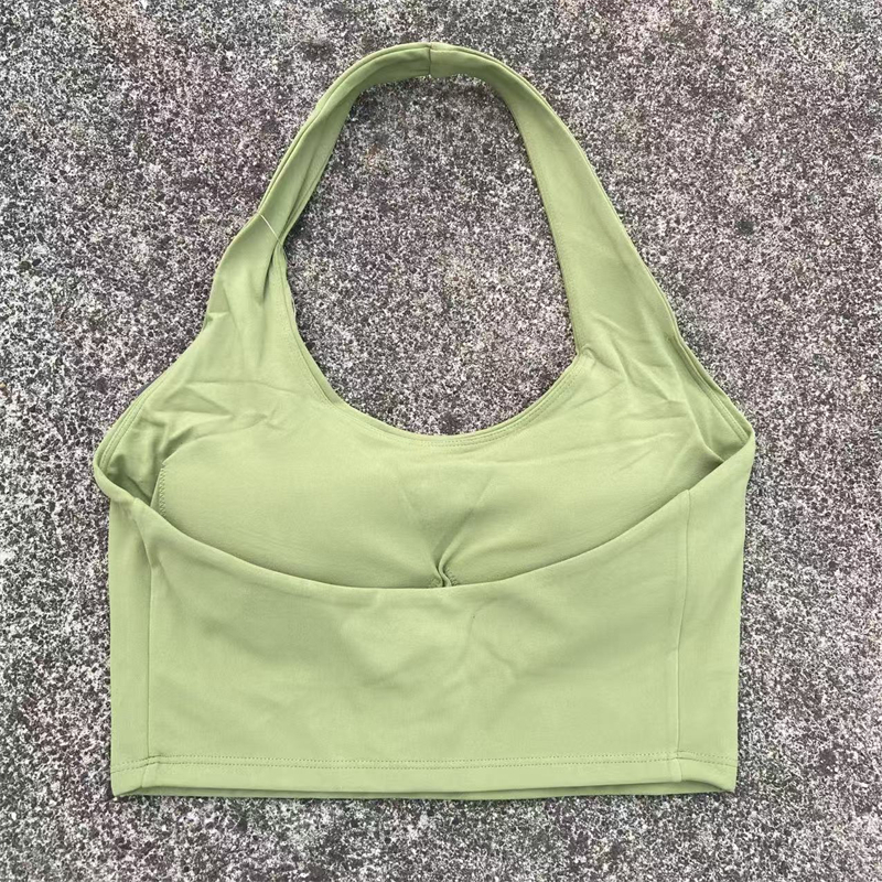 Halter Neck Sports Bra Women G - Bralette Triangle Set avaliação e preço