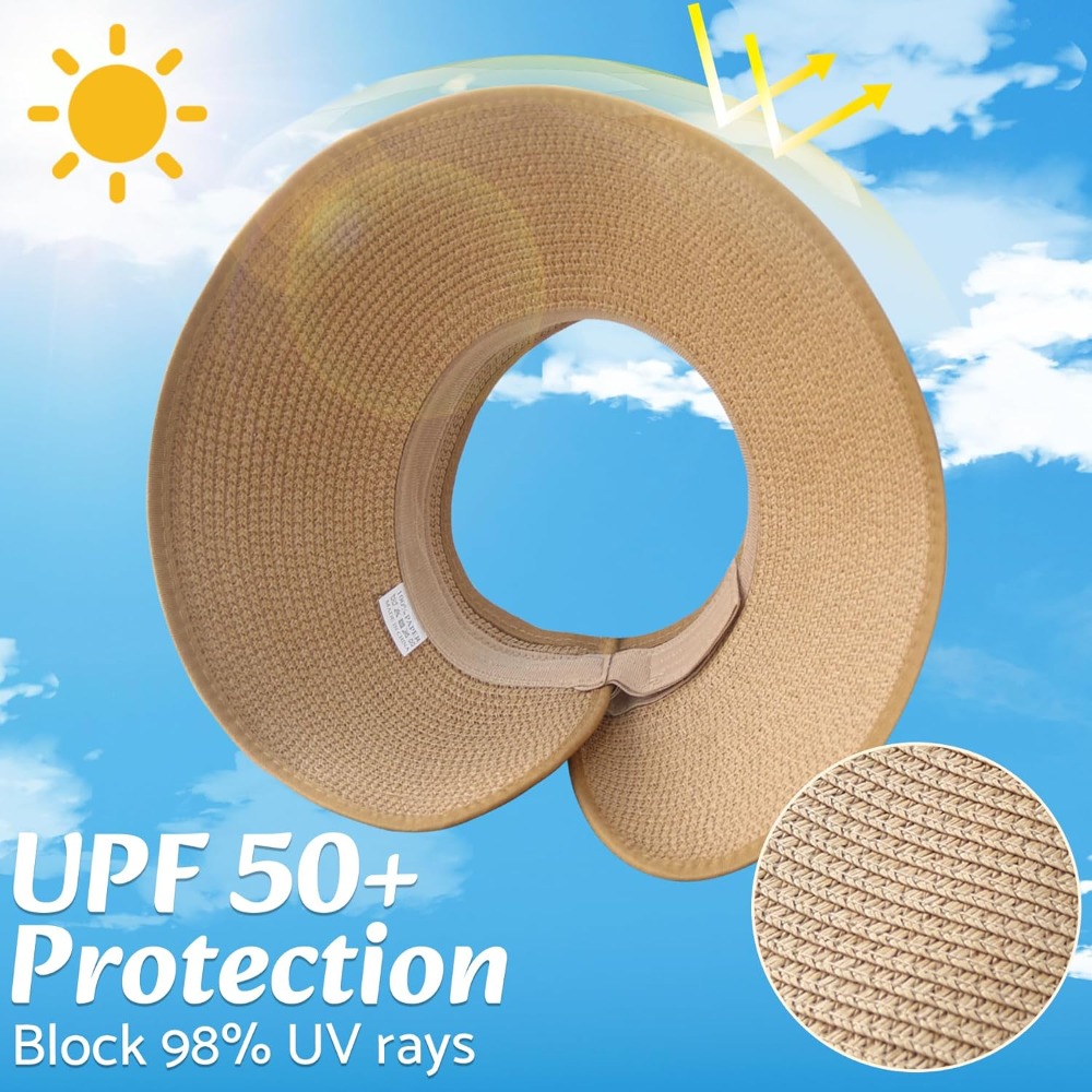 Women Wide Brim Straw Beach Ha - Hat Floppy Wide avaliação e preço