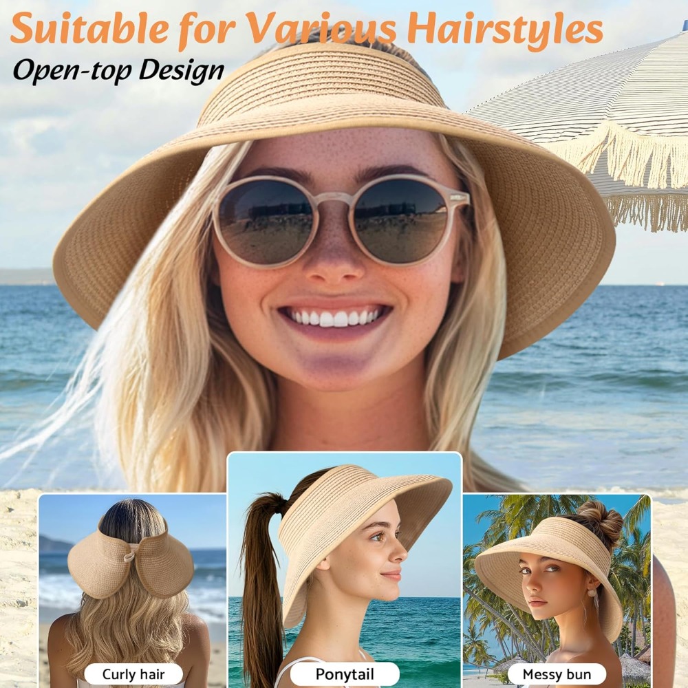 Women Wide Brim Straw Beach Ha - Hat Floppy Wide avaliação e preço