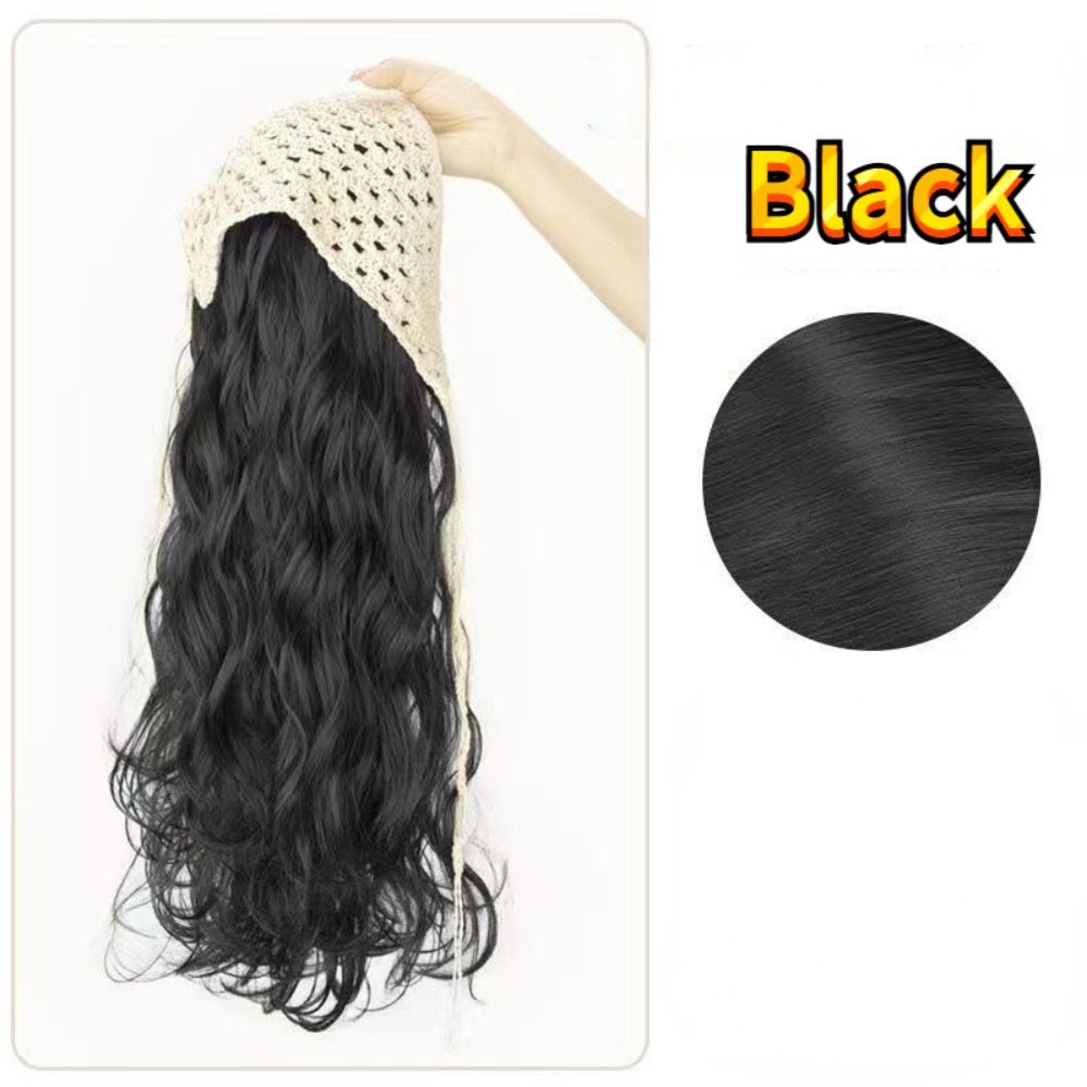 Fashion 65CM Wig Triangle Head - Headband Summer Knit avaliação e preço