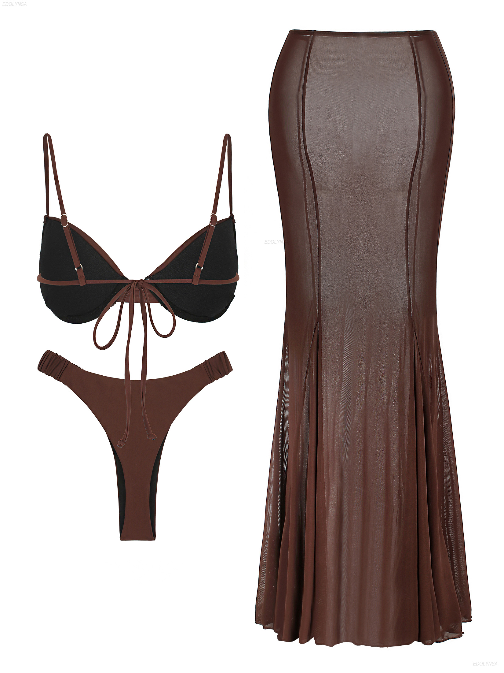 Ruched Bathing Suit with Cover - Swimsuit Bikini Ruched avaliação e preço
