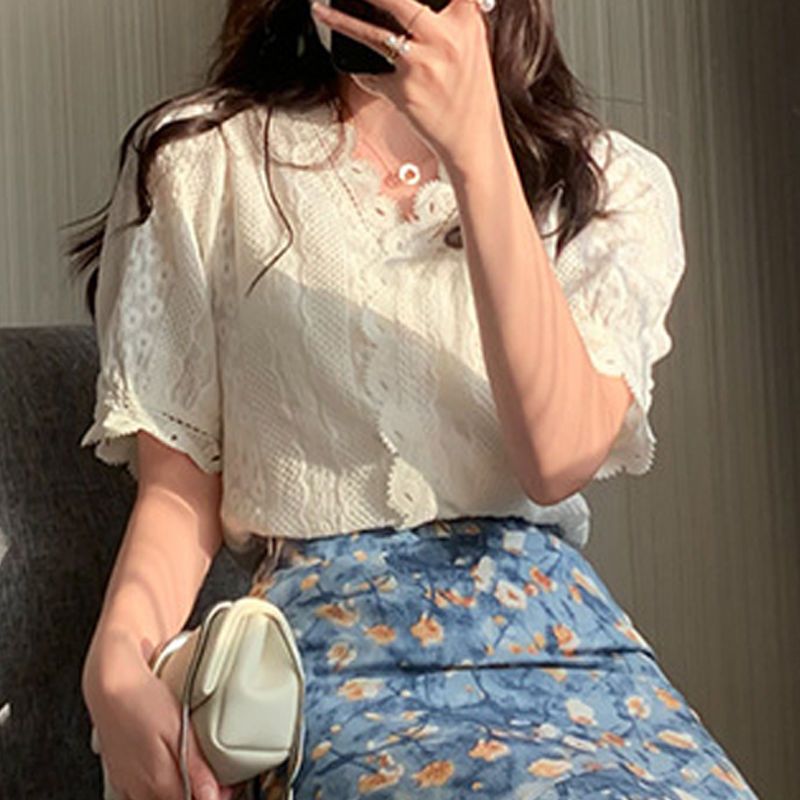 Women's Summer Two-Piece Set L - Midi Skirt Floral avaliação e preço