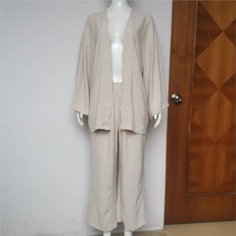 Women's Linen Trouser Suit Wit - Linen Pant Wide avaliação e preço
