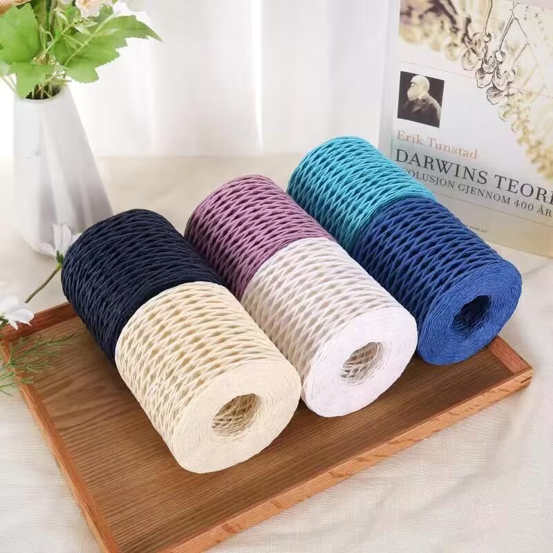 190g Raffia Yarn, Straw Paper  - Crochet Bag Raffia avaliação e preço