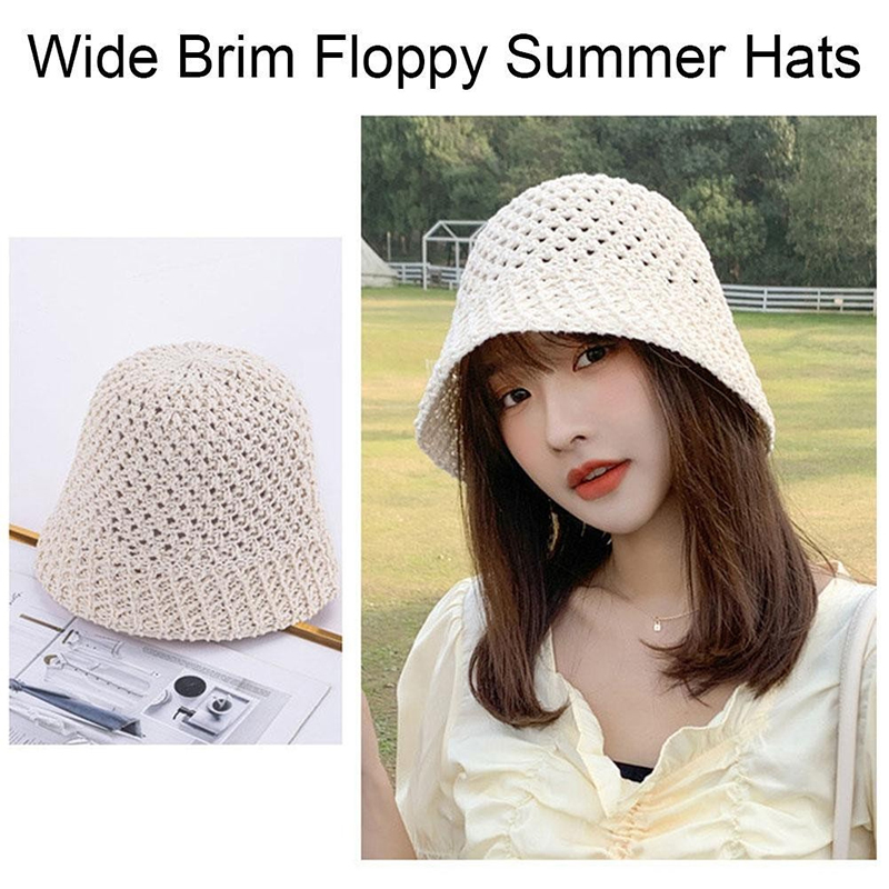 New Girls Sun Hat Wide Brim Fl - Hat Floppy Wide avaliação e preço