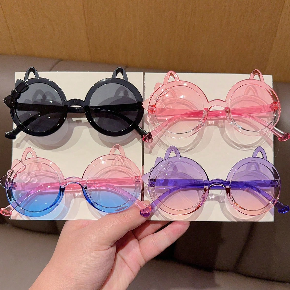 2/4Pcs 2025 Newest Cute Fashio - Sunglasses Cat Eye avaliação e preço