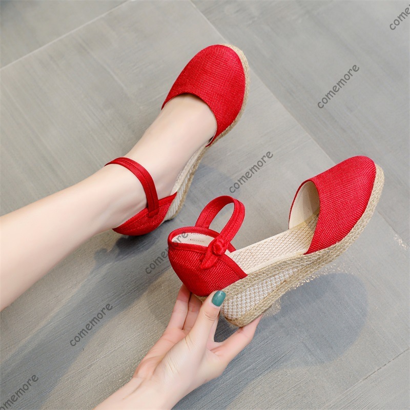 Comemore Sandals High Heel Sum - Wedge Espadrille Women avaliação e preço