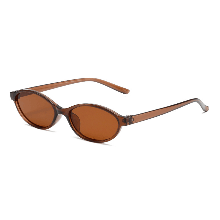 Fashion Oval Simple Literary S - Sunglasses Cat Eye avaliação e preço