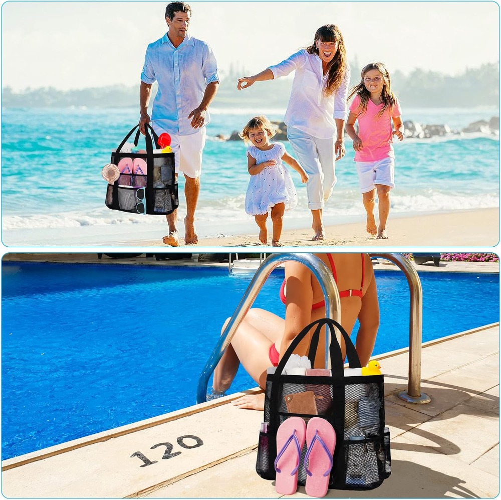 Women's Mesh Beach Bag - Water - Tote Bag Beach avaliação e preço