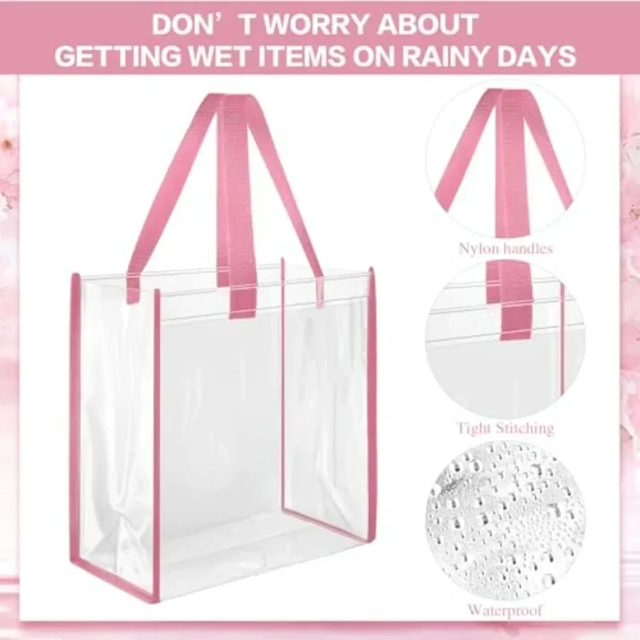 Pack 12x12x6 Inch Clear Tote B - Tote Bag Beach avaliação e preço