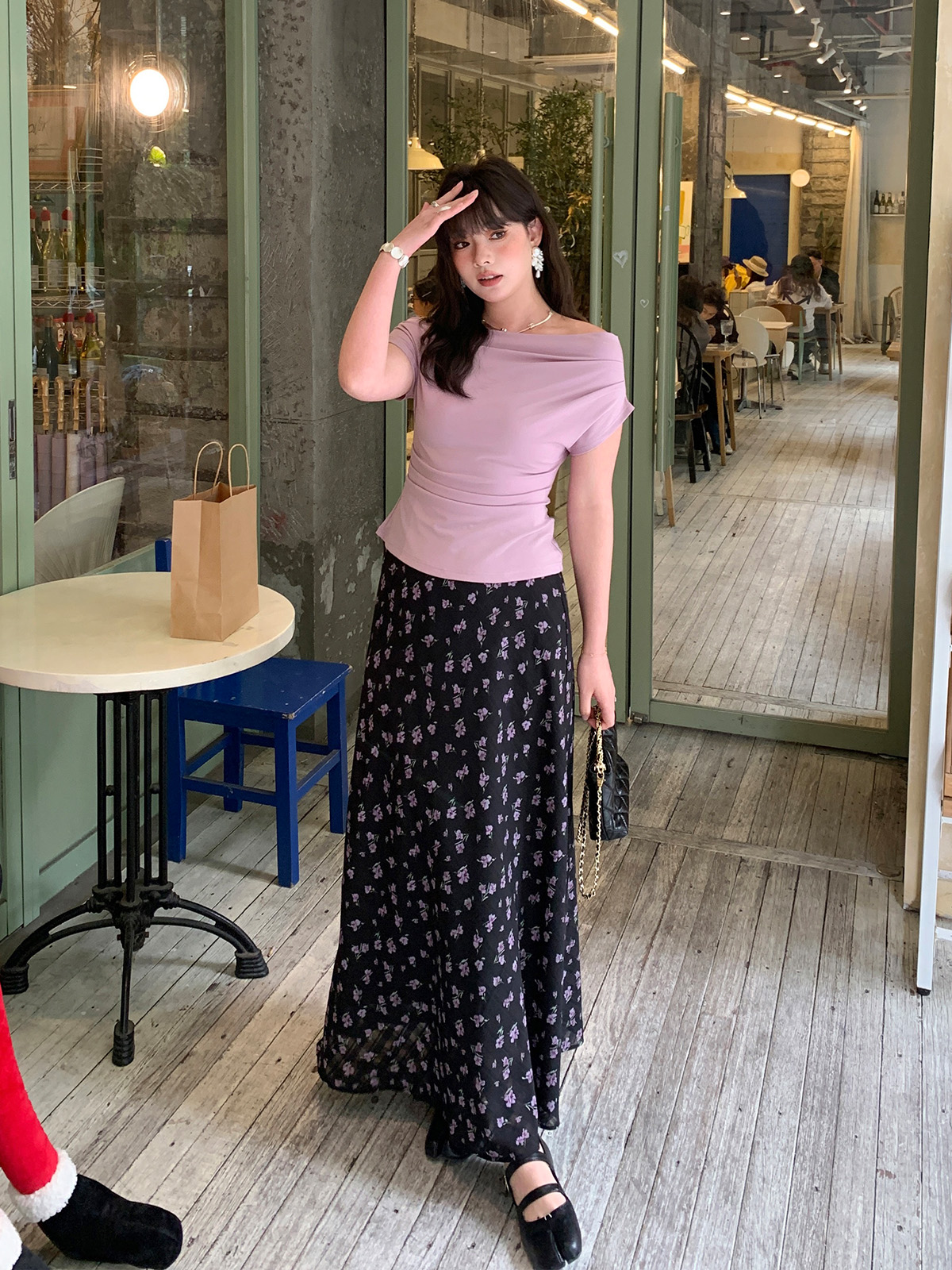 MaLuuuuuu plus Size Women's Fl - Midi Skirt Floral avaliação e preço