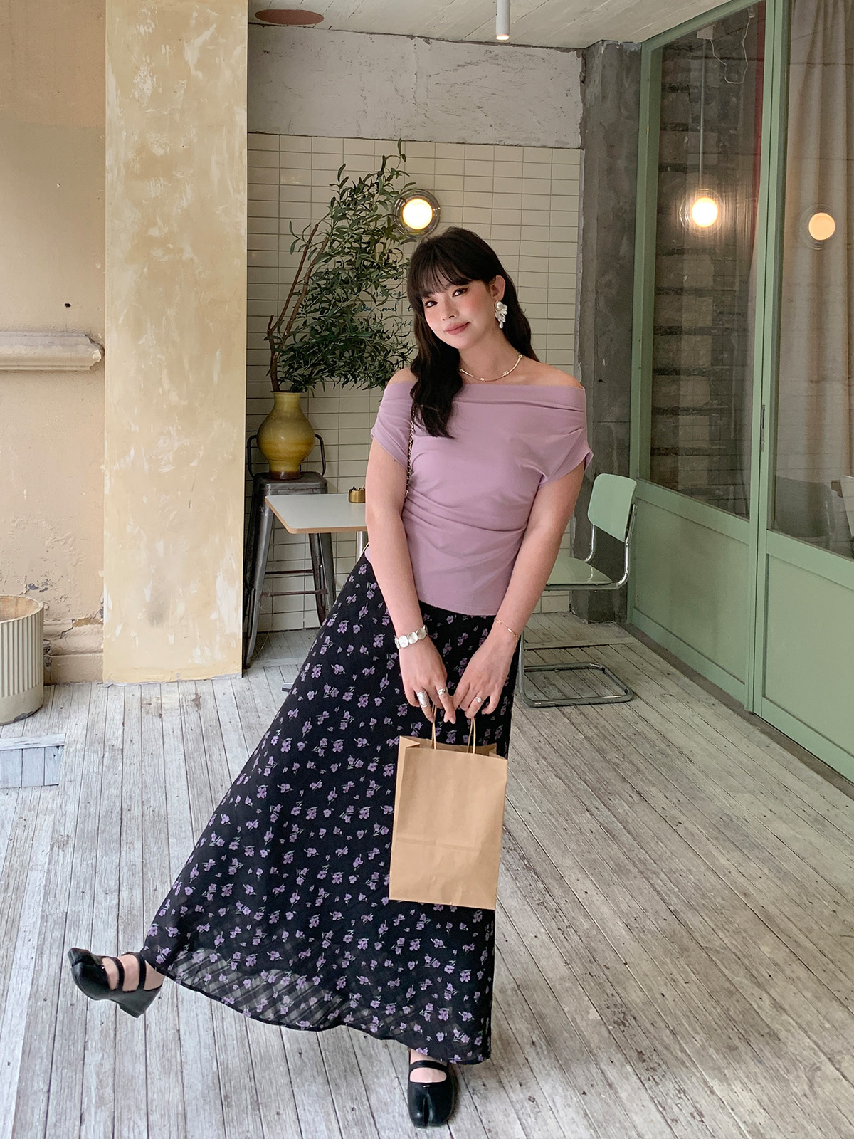 MaLuuuuuu plus Size Women's Fl - Midi Skirt Floral avaliação e preço