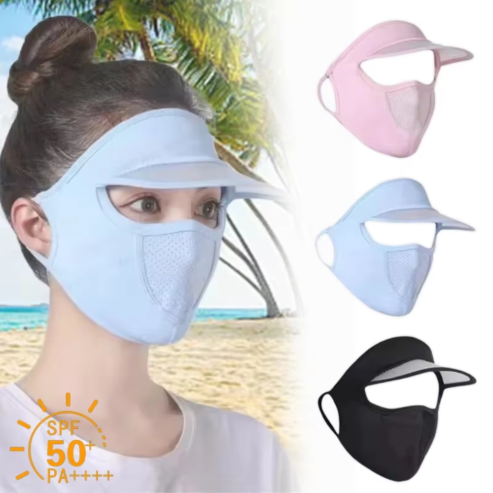 Ice Silk Mask for Outdoor Cycl - Headband Summer Knit avaliação e preço