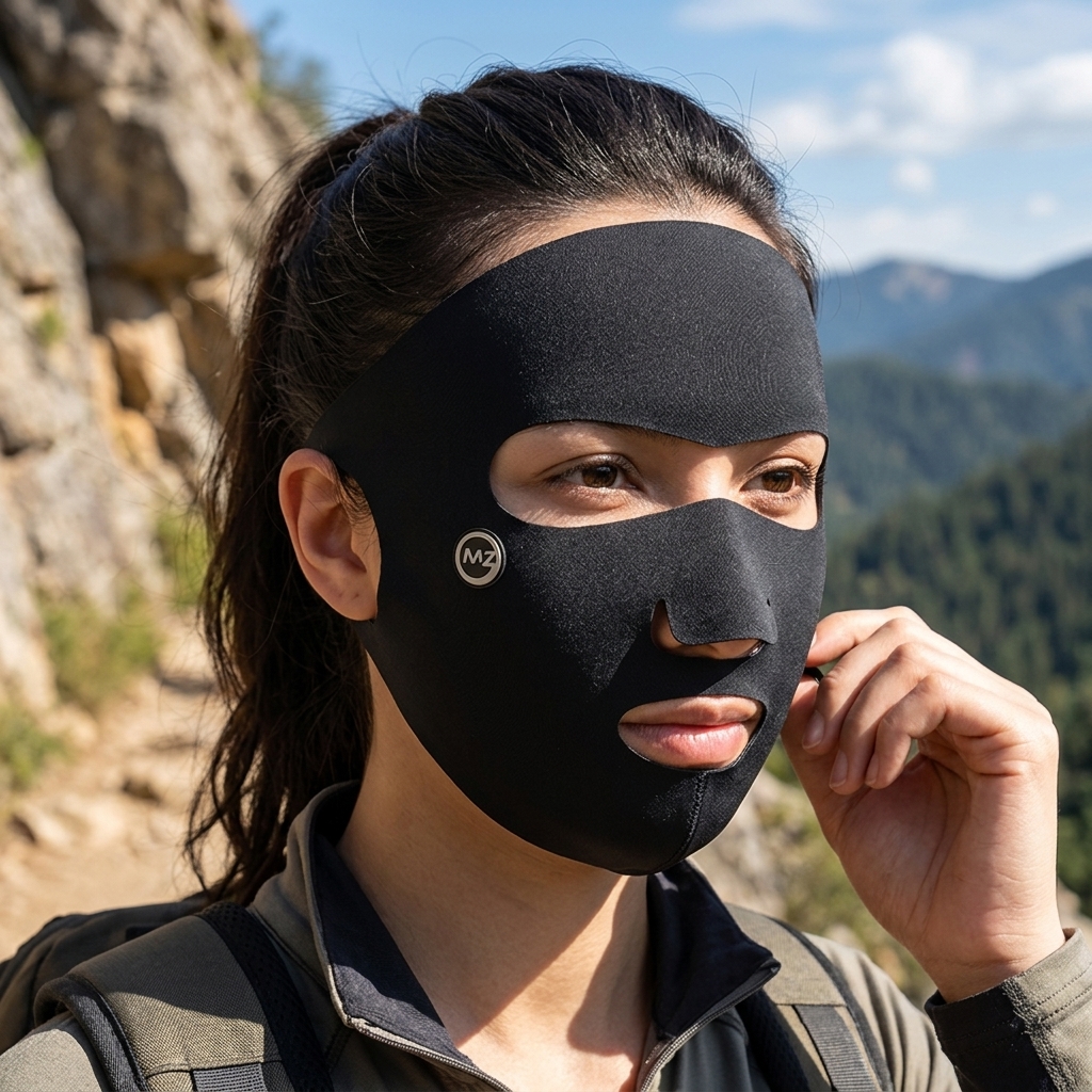 Ice Silk Sun Protection Mask F - Headband Summer Knit avaliação e preço