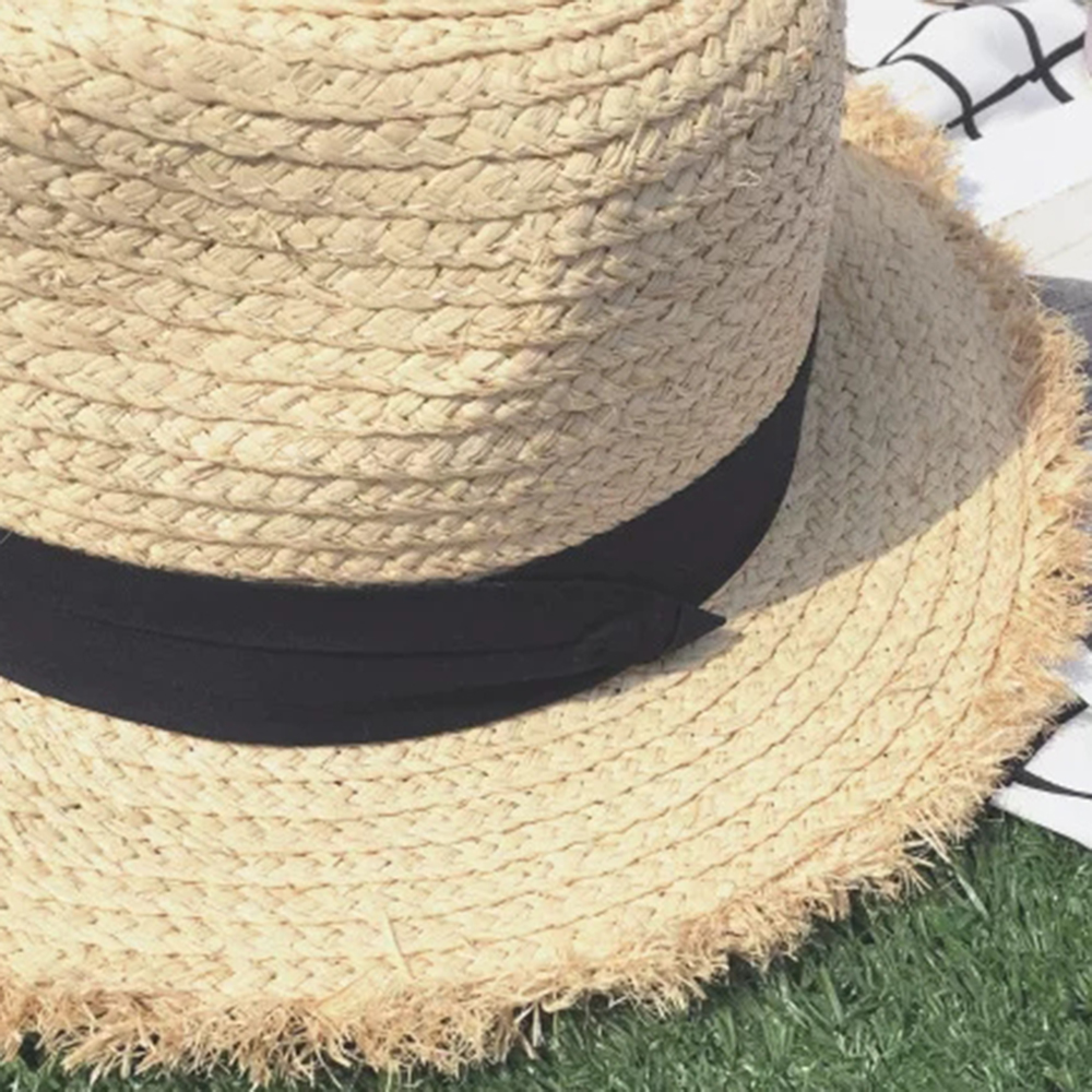 new Wide Brim Raffia Sun Hat f - Hat Floppy Wide avaliação e preço