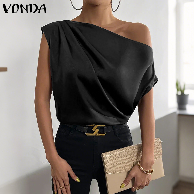 Plus Size 5XL VONDA Women Blou - Blouse Off Shoulder avaliação e preço