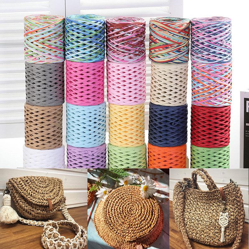 200M Raffia paper rope Straw Y - Crochet Bag Raffia avaliação e preço