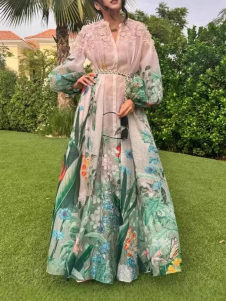 Elegant Maxi Dress for Women V - Linen Dress Wrap avaliação e preço