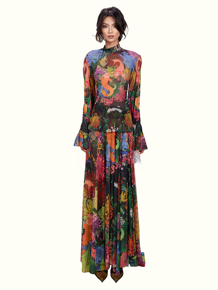 Weird Puss Colorful Floral Pri - Romper Floral Print avaliação e preço