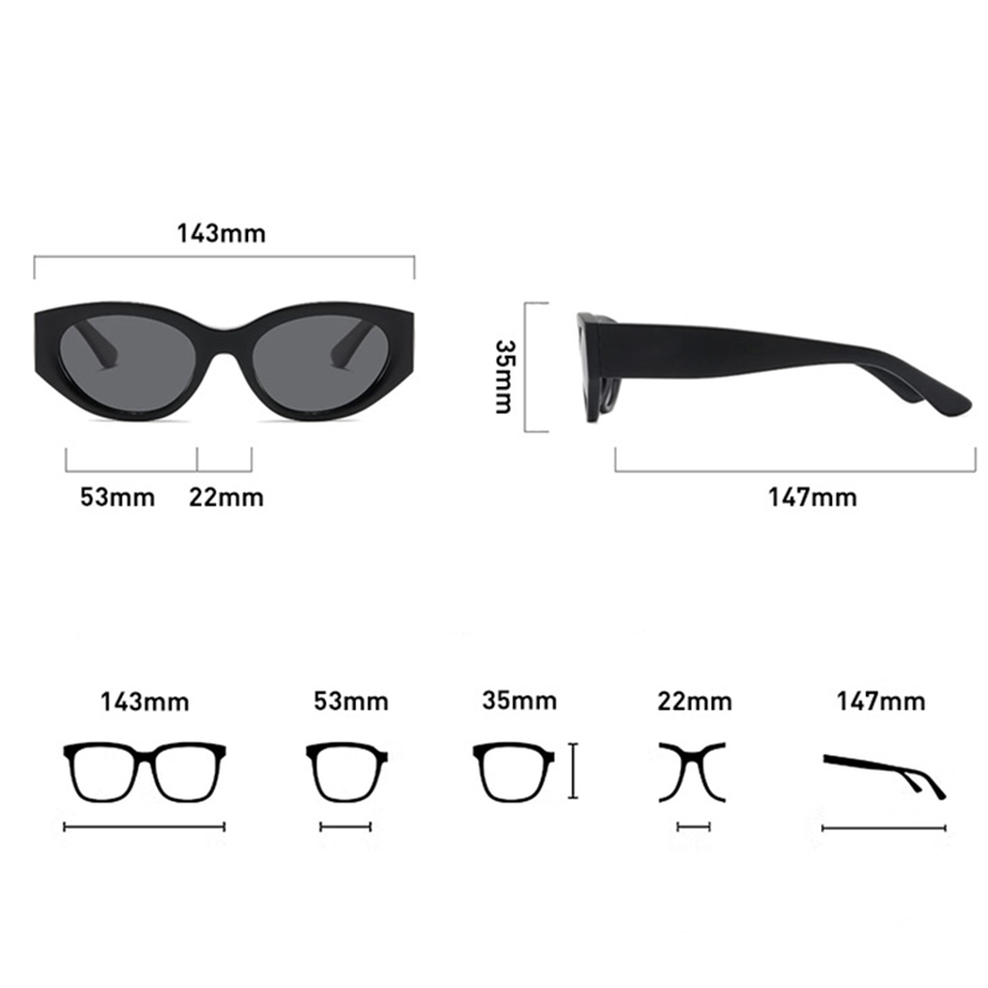 Women Men Classic Cat-Eye Pola - Sunglasses Cat Eye avaliação e preço