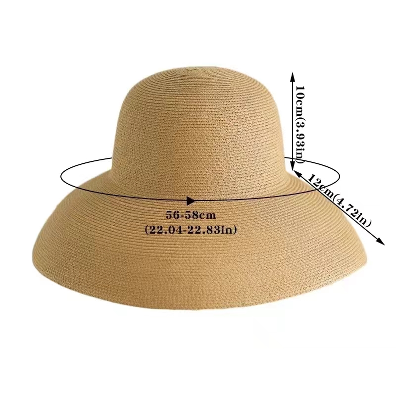 Floppy Wide Brim Summer Beach  - Hat Floppy Wide avaliação e preço