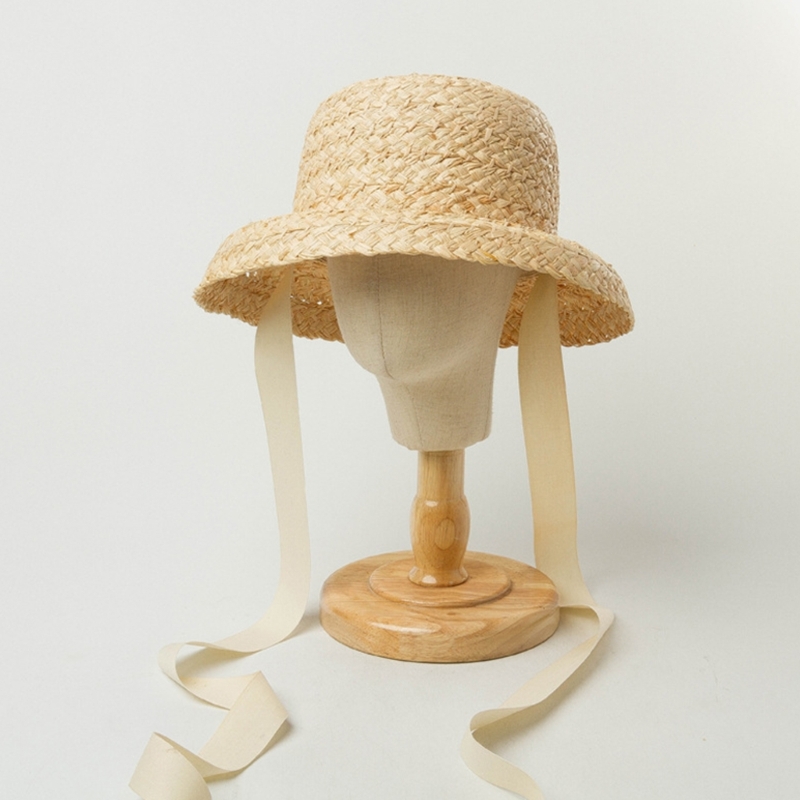 Handwoven Kids Straw  Cap Girl - Hat Floppy Wide avaliação e preço