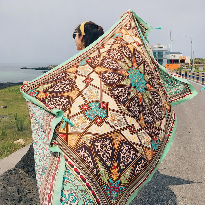 2018 New 90x180cm Twill cotton - Cover Up Kaftan avaliação e preço
