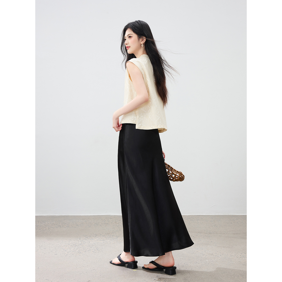 VIMLY's Women's Summer Suit 20 - Midi Skirt Floral avaliação e preço