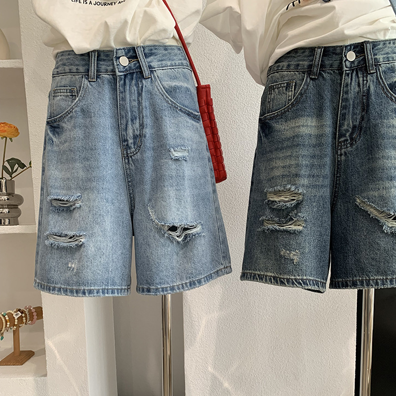 Denim Short Pant Women Jeans V - Shorts Denim Frayed avaliação e preço