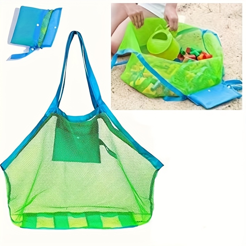 1pc Large Mesh Beach Tote Bag  - Tote Bag Beach avaliação e preço