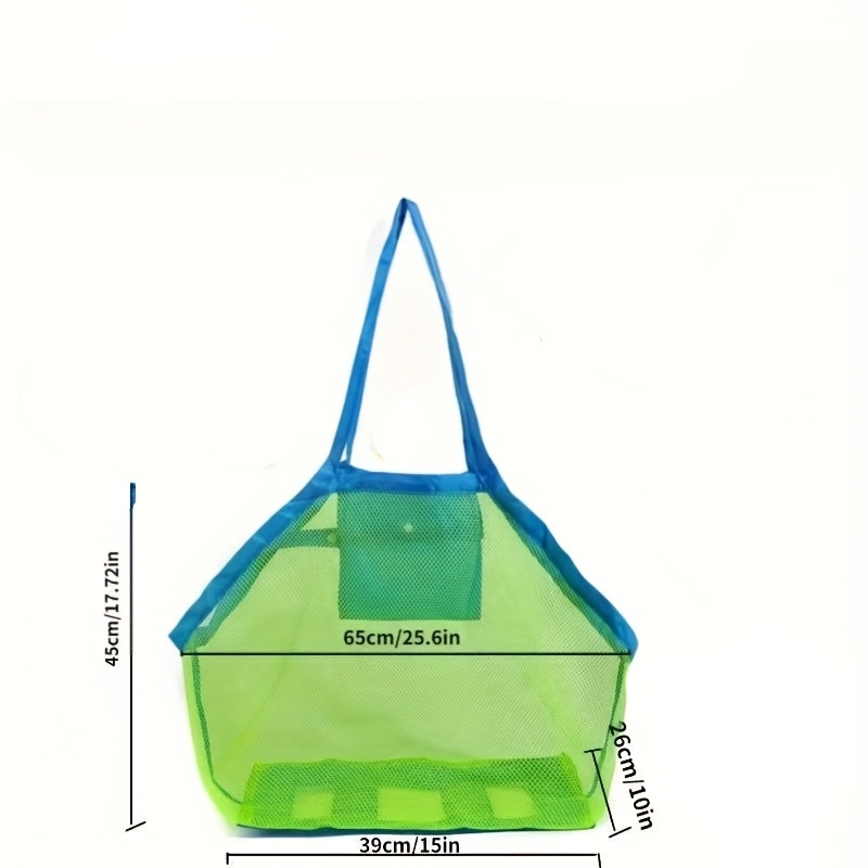 1pc Large Mesh Beach Tote Bag  - Tote Bag Beach avaliação e preço