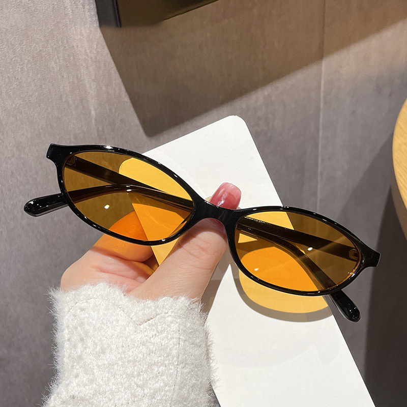 Retro Oval Frame Sunglasses Fa - Sunglasses Cat Eye avaliação e preço