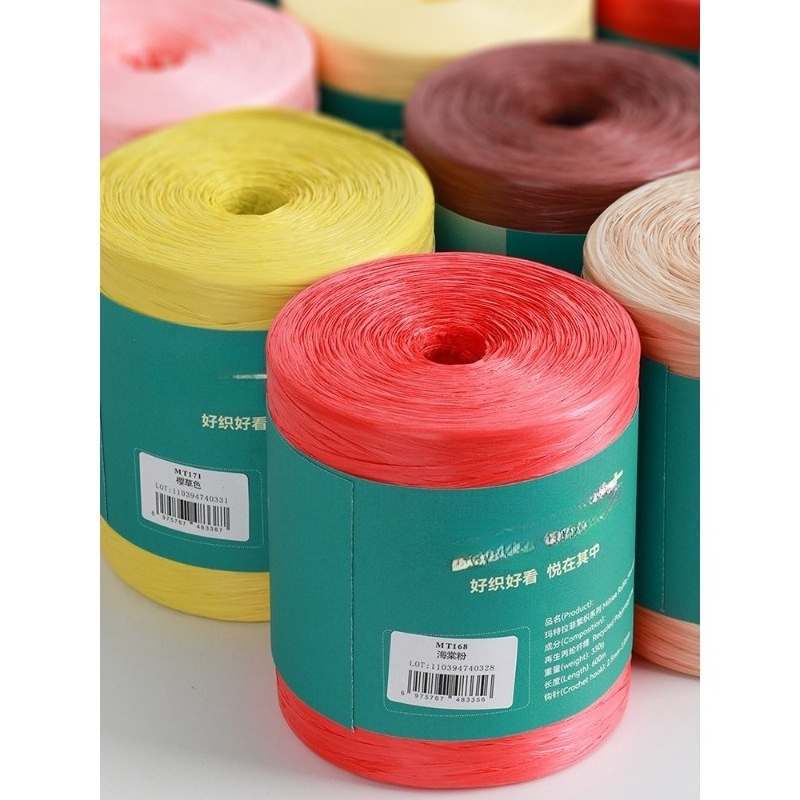 330g Raffia Yarn for Hand Knit - Crochet Bag Raffia avaliação e preço