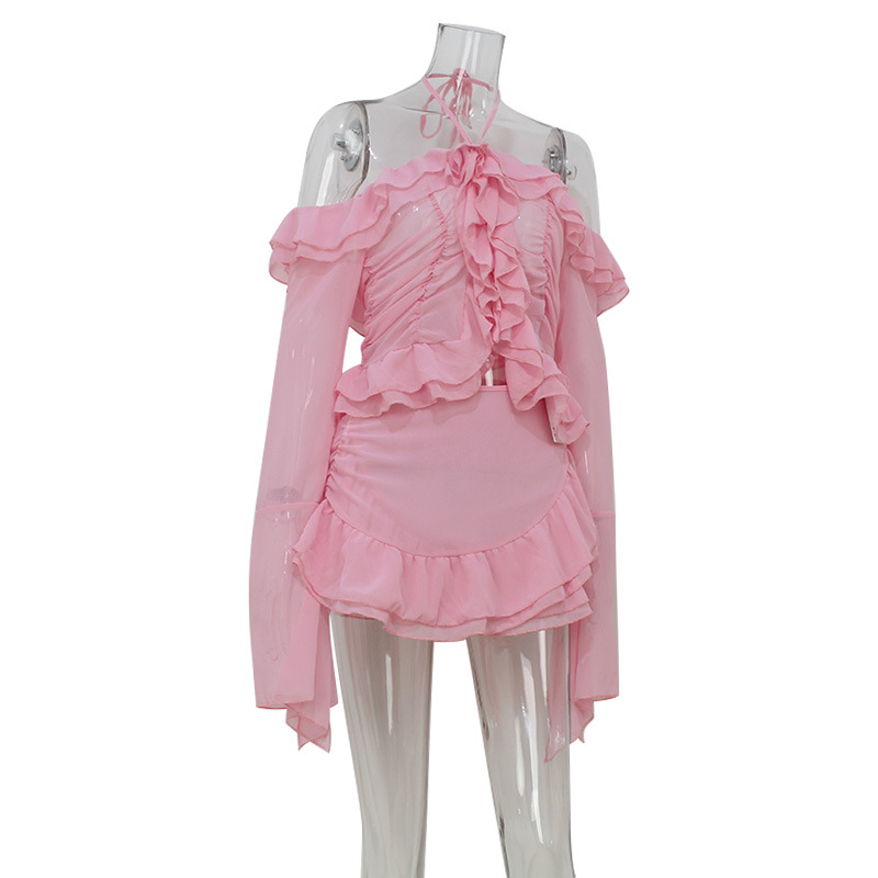 Women Holiday Sweet Ruffles 2  - Blouse Off Shoulder avaliação e preço