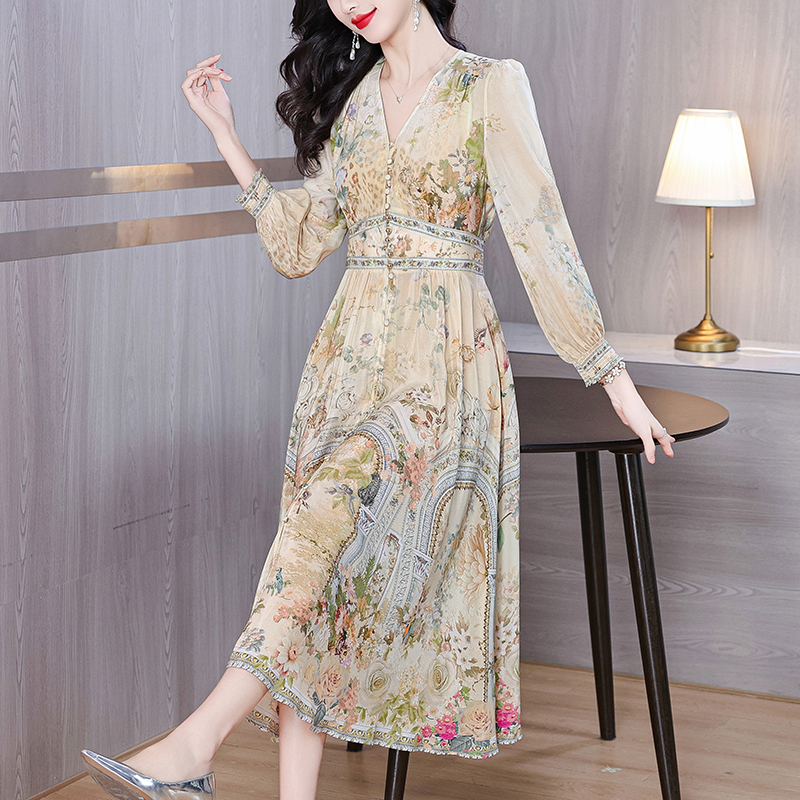Summer Luxury Silk Floral Beac - Midi Skirt Floral avaliação e preço