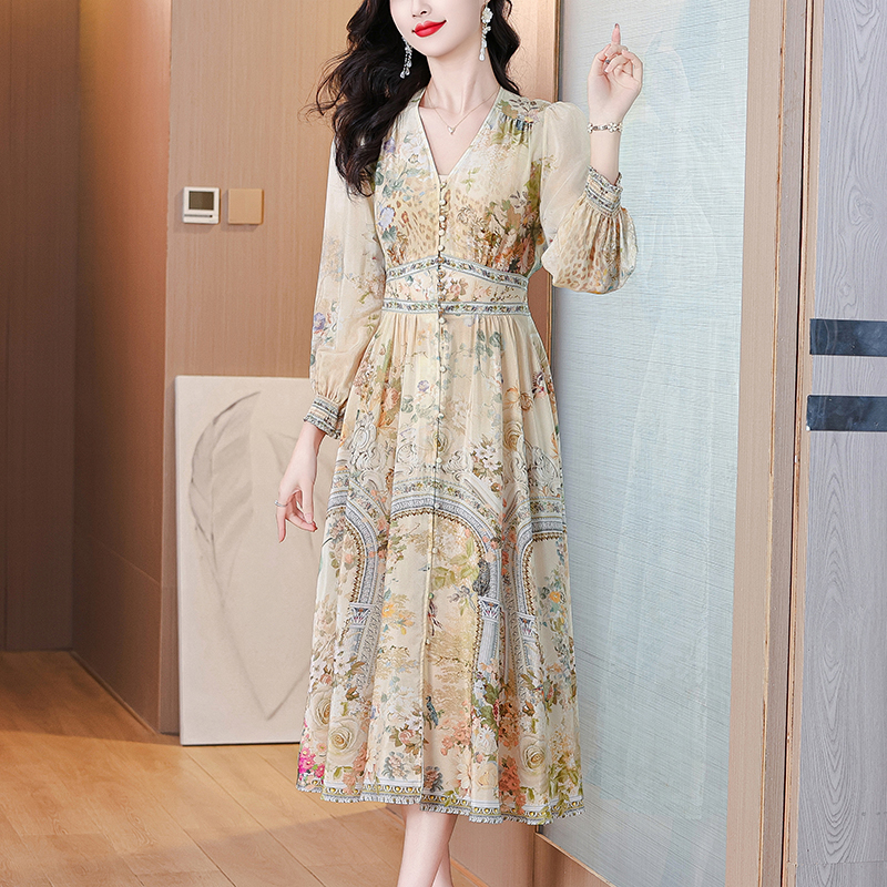 Summer Luxury Silk Floral Beac - Midi Skirt Floral avaliação e preço
